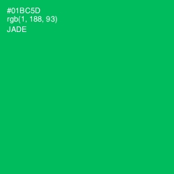#01BC5D - Jade Color Image