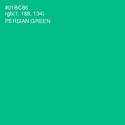 #01BC86 - Persian Green Color Image