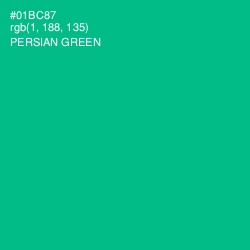 #01BC87 - Persian Green Color Image