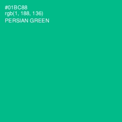 #01BC88 - Persian Green Color Image