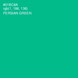 #01BC8A - Persian Green Color Image