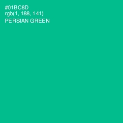 #01BC8D - Persian Green Color Image