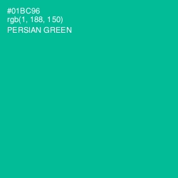 #01BC96 - Persian Green Color Image