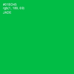 #01BD45 - Jade Color Image