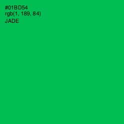 #01BD54 - Jade Color Image