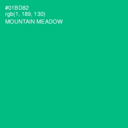 #01BD82 - Mountain Meadow Color Image