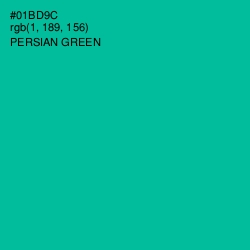 #01BD9C - Persian Green Color Image