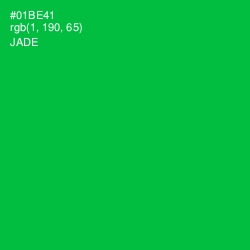 #01BE41 - Jade Color Image