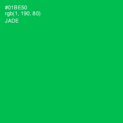 #01BE50 - Jade Color Image