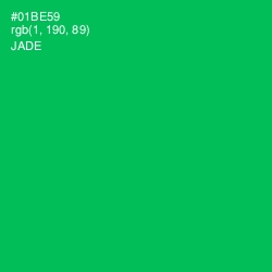 #01BE59 - Jade Color Image