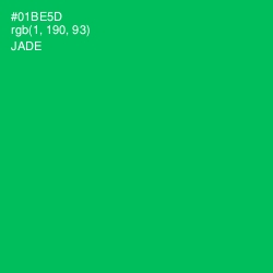 #01BE5D - Jade Color Image