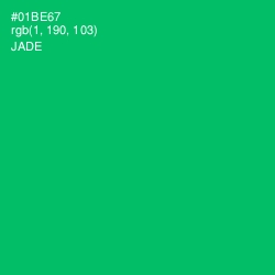 #01BE67 - Jade Color Image