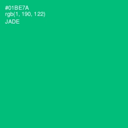 #01BE7A - Jade Color Image