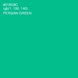 #01BE8C - Persian Green Color Image