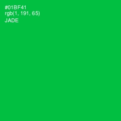 #01BF41 - Jade Color Image