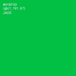 #01BF43 - Jade Color Image