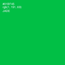 #01BF45 - Jade Color Image