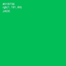 #01BF56 - Jade Color Image