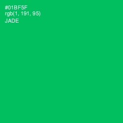 #01BF5F - Jade Color Image