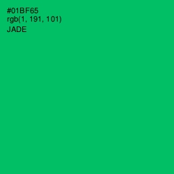 #01BF65 - Jade Color Image