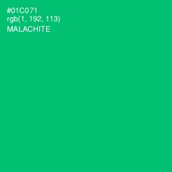 #01C071 - Malachite Color Image