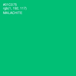 #01C075 - Malachite Color Image