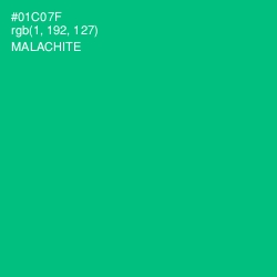 #01C07F - Malachite Color Image