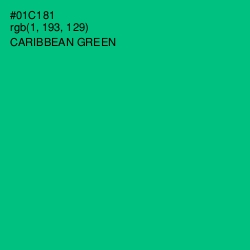 #01C181 - Caribbean Green Color Image