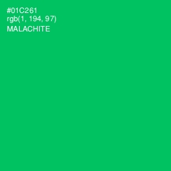 #01C261 - Malachite Color Image