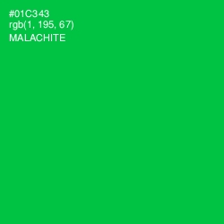 #01C343 - Malachite Color Image