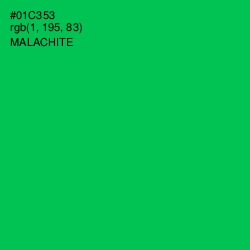 #01C353 - Malachite Color Image