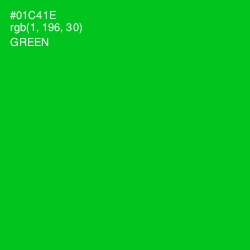 #01C41E - Green Color Image
