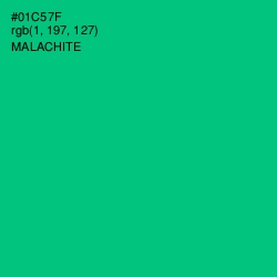 #01C57F - Malachite Color Image