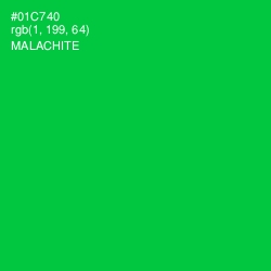 #01C740 - Malachite Color Image
