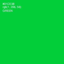 #01CE38 - Green Color Image