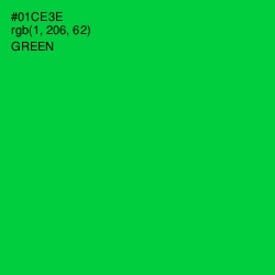 #01CE3E - Green Color Image