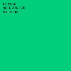 #01CE7B - Malachite Color Image