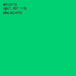 #01CF73 - Malachite Color Image