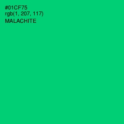 #01CF75 - Malachite Color Image