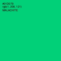 #01D079 - Malachite Color Image