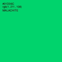 #01D36C - Malachite Color Image