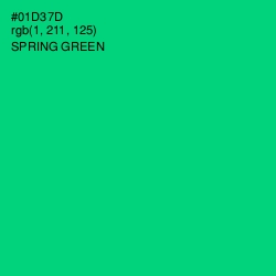 #01D37D - Spring Green Color Image