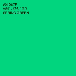 #01D67F - Spring Green Color Image