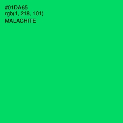 #01DA65 - Malachite Color Image