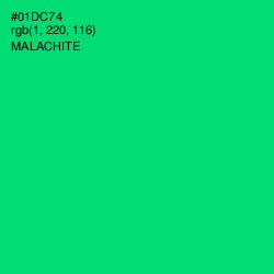 #01DC74 - Malachite Color Image