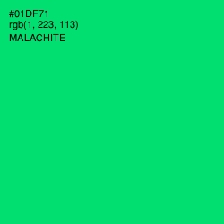 #01DF71 - Malachite Color Image