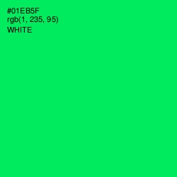 #01EB5F - Malachite Color Image