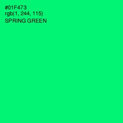 #01F473 - Spring Green Color Image
