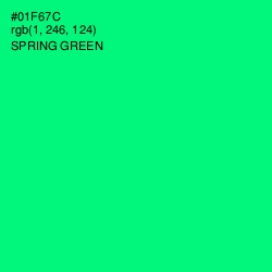 #01F67C - Spring Green Color Image