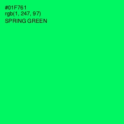#01F761 - Spring Green Color Image